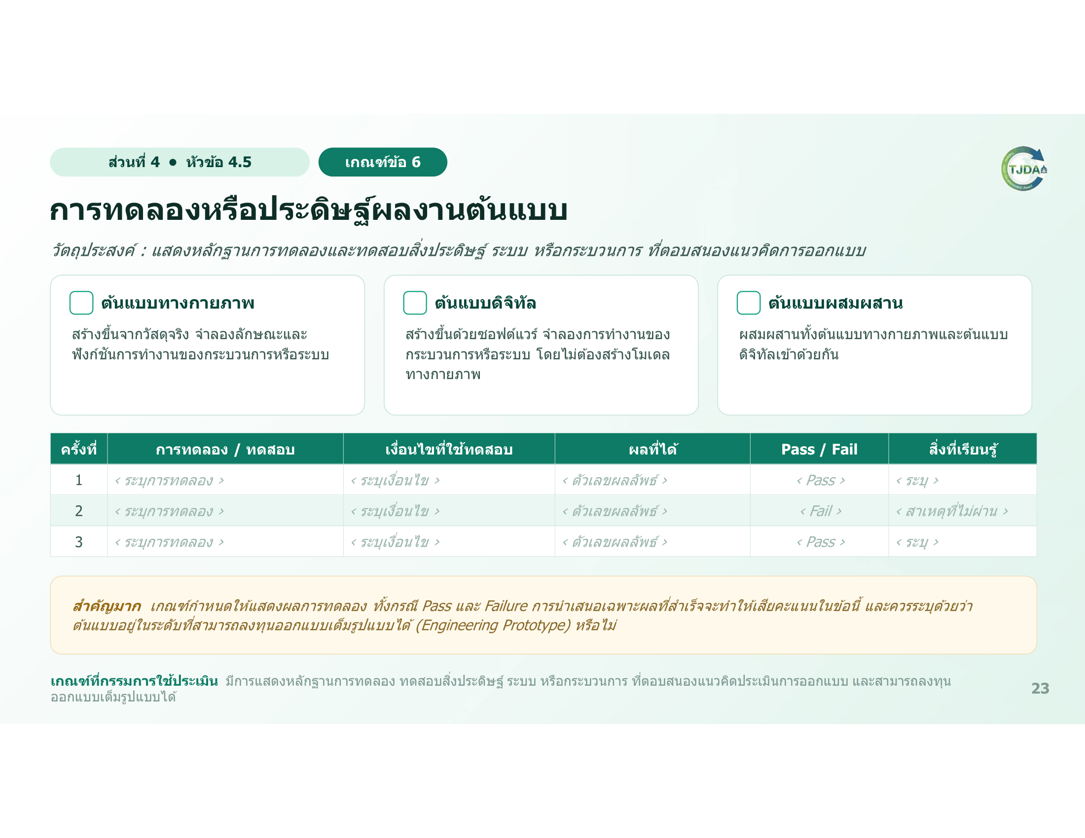 เอกสารภาพรวมTJDA 2027